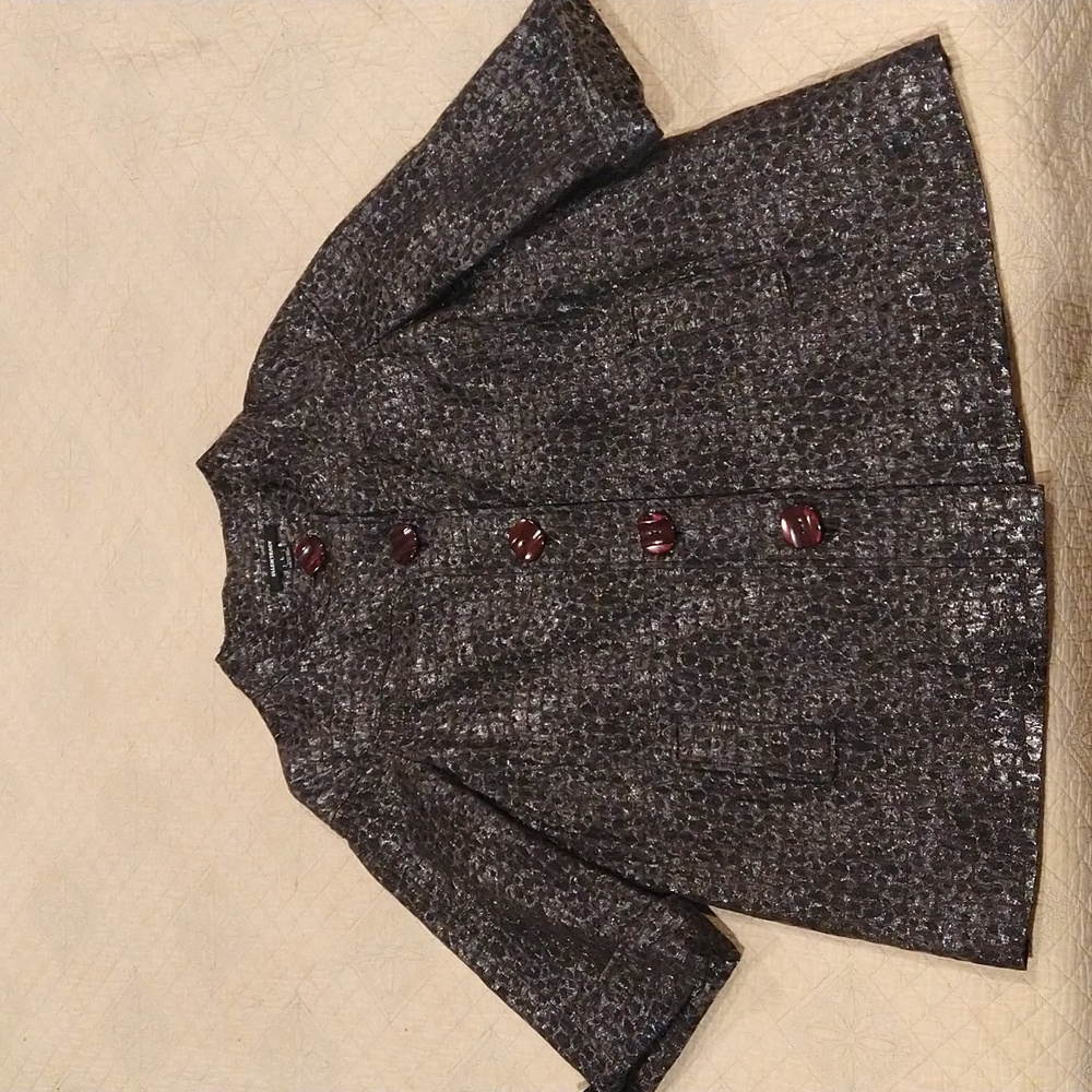 Black leopard jacket